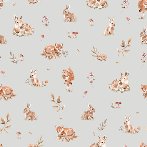 Winter Animals Green - Family Fabrics B.V.