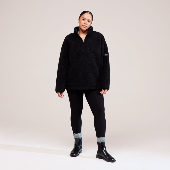 Winter Everyday High Waisted Leggings - Black