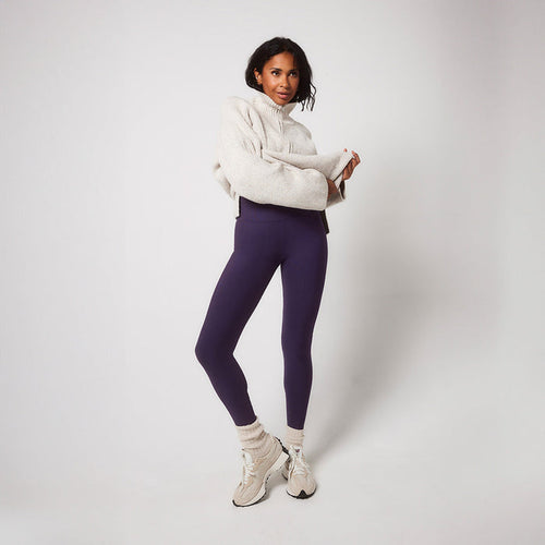 Winter Everyday High Waisted Leggings - Midnight Plum