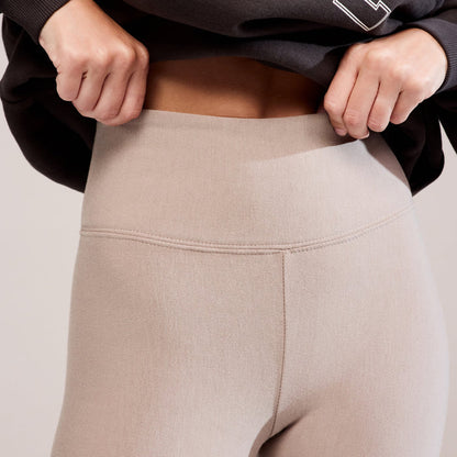 Winter Everyday High Waisted Leggings - Stone
