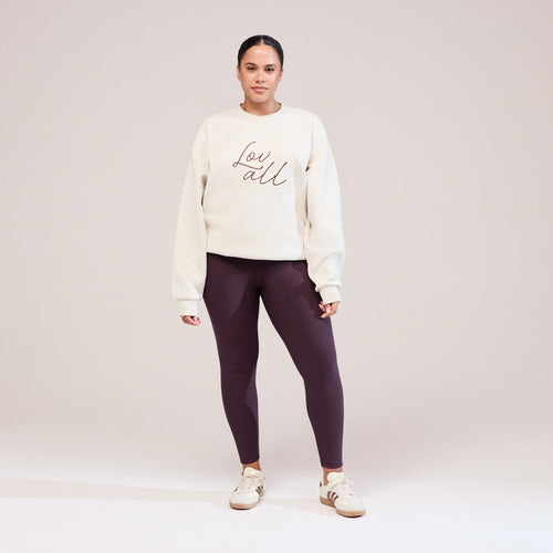 Winter Everyday High Waisted Leggings - Wine
