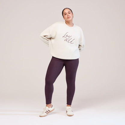 Winter Everyday High Waisted Leggings - Wine