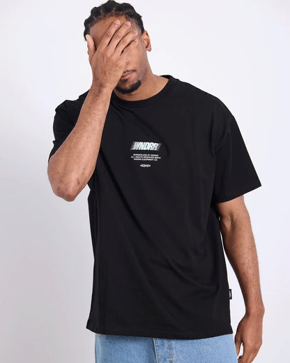 WNDRR Borderless Box Fit Tee (Black/Blue)