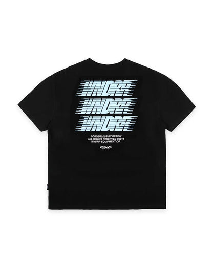 WNDRR Borderless Box Fit Tee (Black/Blue)