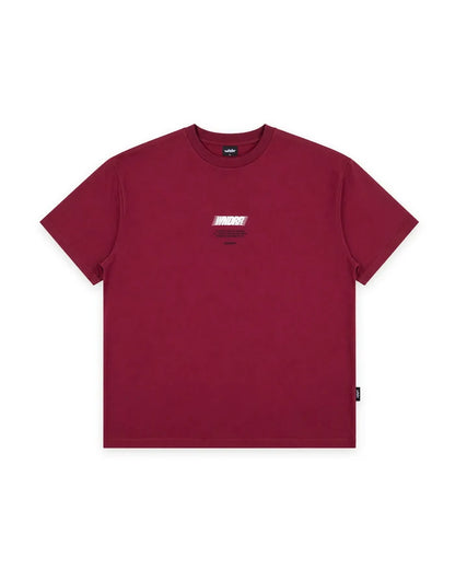 WNDRR Borderless Box Fit Tee (Blood Red)