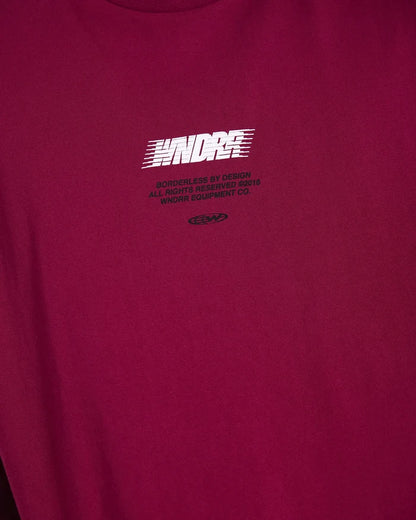 WNDRR Borderless Box Fit Tee (Blood Red)