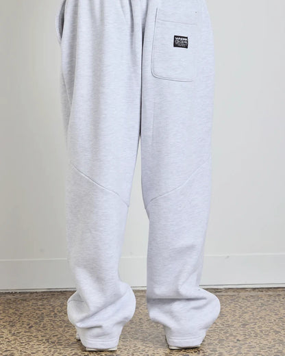 WNDRR Halo Jumbo Trackpants (White Marle)