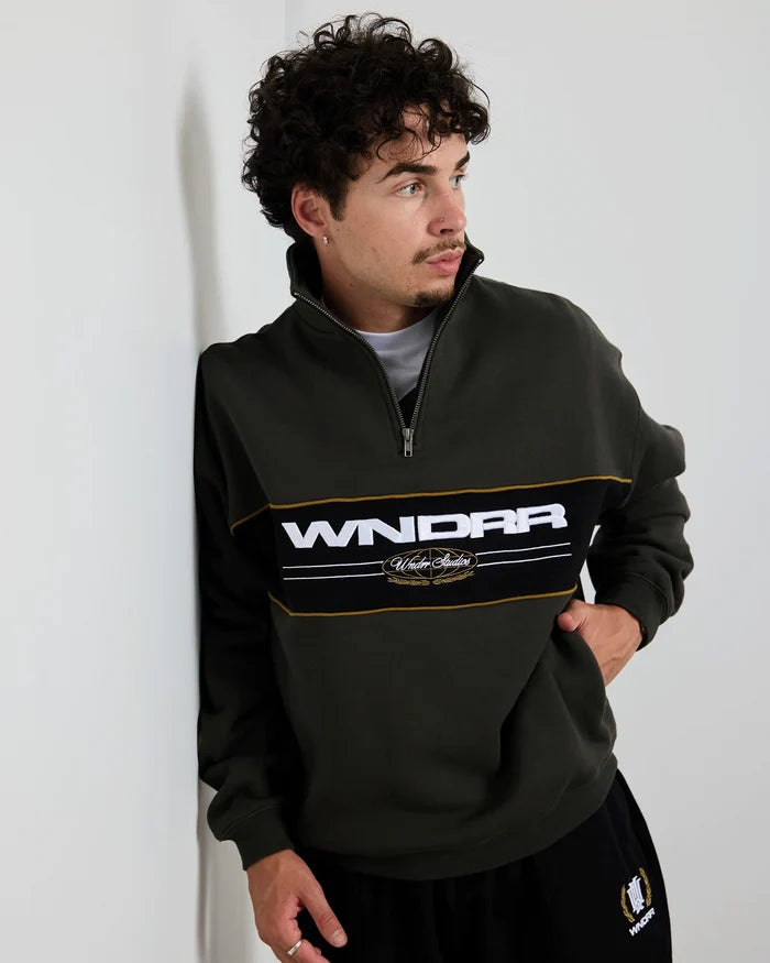 WNDRR Maison 1/4 Zip Sweat (Ink)