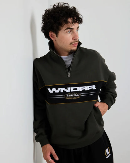WNDRR Maison 1/4 Zip Sweat (Ink)
