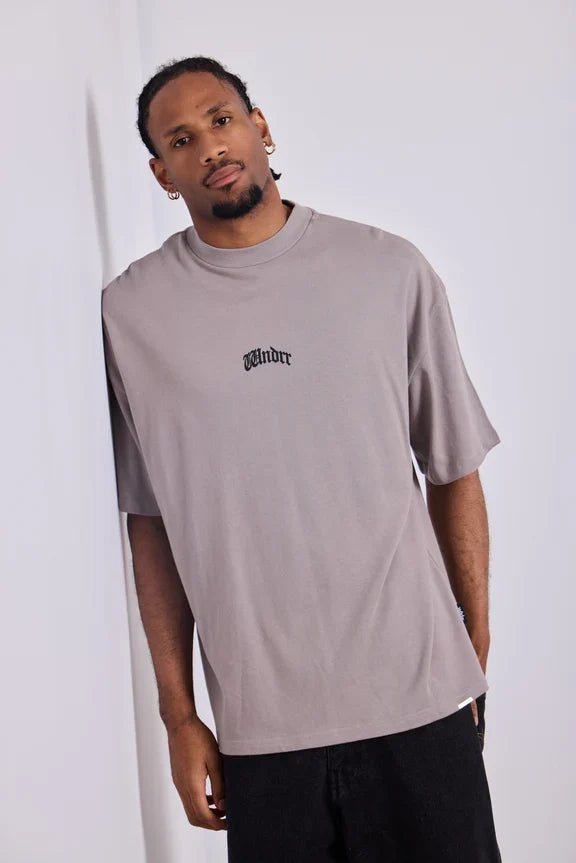 WNDRR Revival Heavy Weight Tee (Moon Grey)