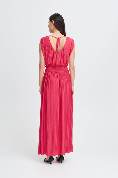 Yvette Sleeveless Maxi Dress (Bright Rose)
