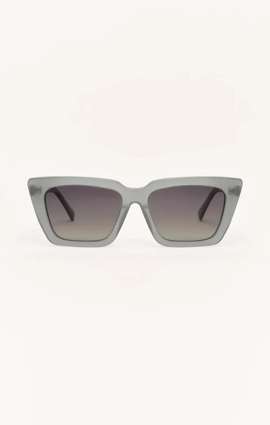 Z Supply Feel Good Polarized Sunglasses in Pewter - Gradient