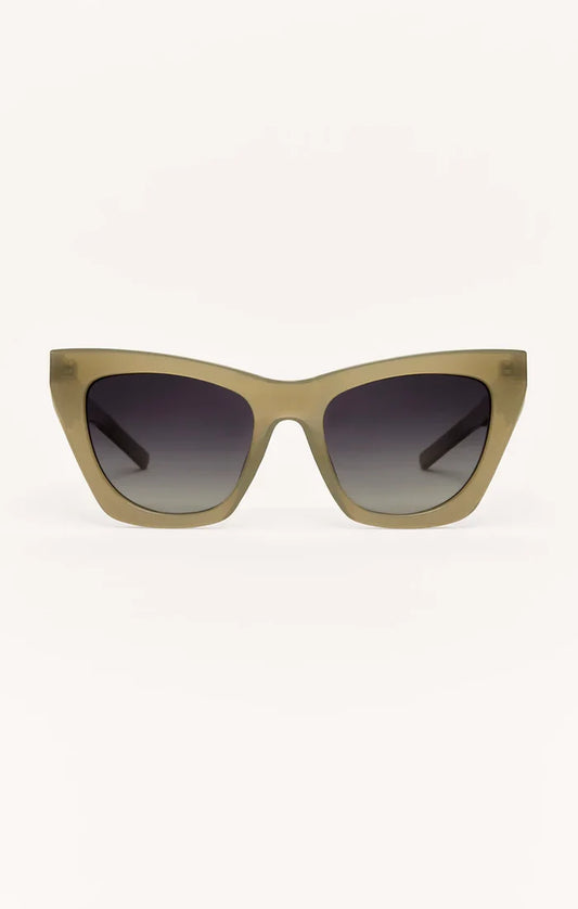 Z Supply Undercover Polarized Sunglasses in Moss - Gradient